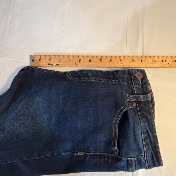 Soft Surroundings Womens Dark Wash Denim Skinny Jeans Size 8 Stretch - Picture 7 of 10